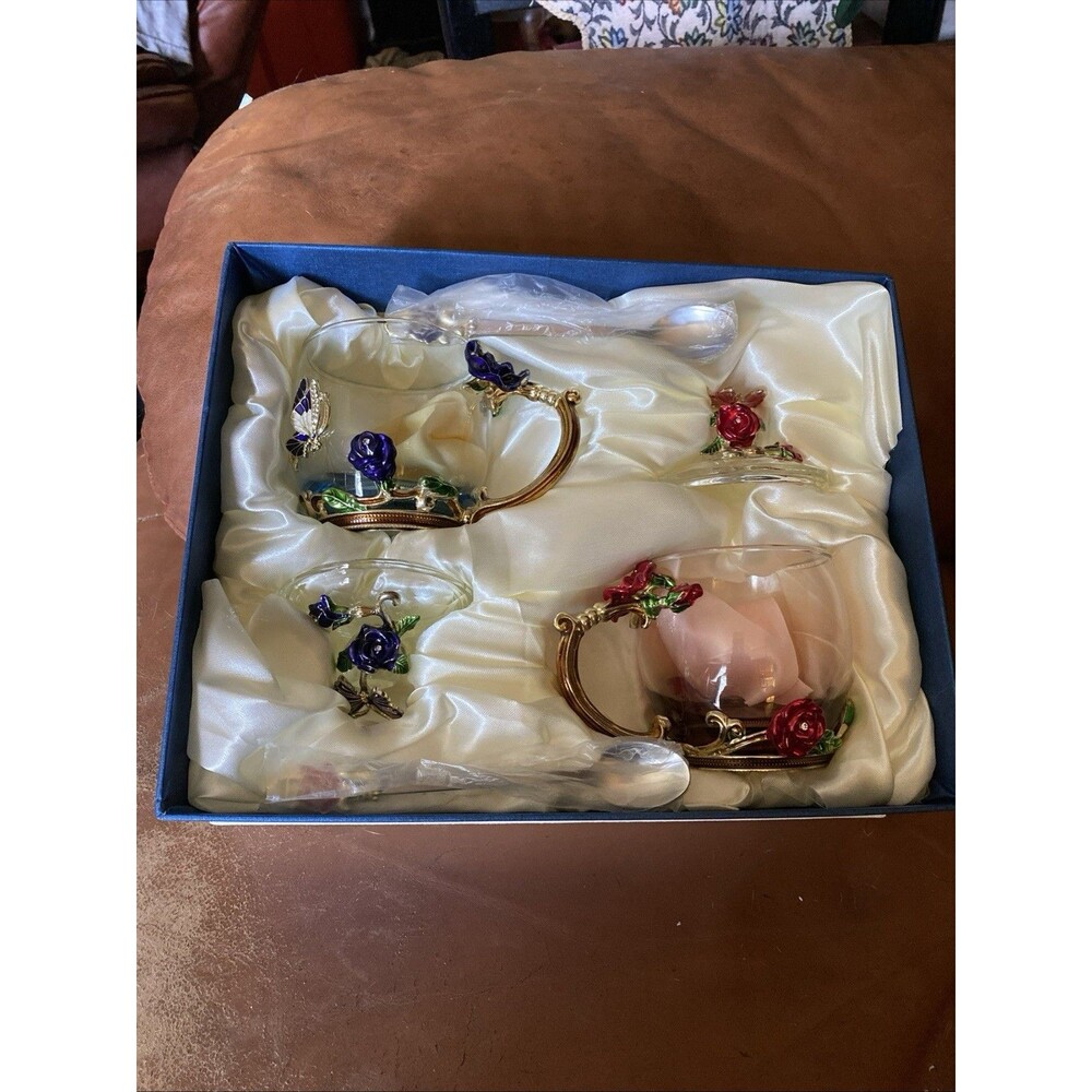 "Brew To A Tea" Decorative - Floral and Butterfly Teacups
